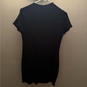 Black mid body con dress